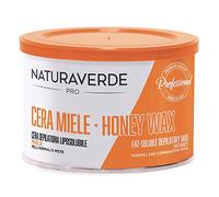 Naturaverde | PRO - Honey Liposoluble Depilatory Wax, for Normal and Mixed Skins, Hot Wax, Hot Wax, 400g Jar