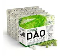 NaturDAO® MAX DAO Enzyme Supplement - Histamine Blocker with Diamine Oxidase - 350,000 HDU per Tablet, Adjustable Dosage - Extended Release, Vegan - 120 Tablets