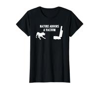Nature Abhors A Vacuum Value Graphic T-Shirt, Women, Black, L