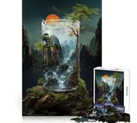 Nature Alcohol Cocktail Jigsaw Puzzle for Teenagers 1000 Pieces Memory Gain Calm Relax Design Assembly Classic Gift (38x52cm)