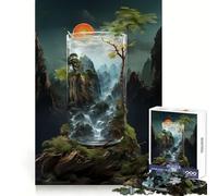 Nature Alcohol Cocktail Jigsaw Puzzles for Adults1000 Pieces Focus Brain Toy Relax Time Tight Edge Santa Wish Pick (50x75cm)