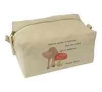 'Nature Alone is Antique' Canvas Wash Bag/Makeup Case (CS00044350)