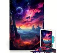 Nature And Chaos Galaxy Jigsaw Puzzles for Adults 1000 Pieces Strong Logic Toy Calming Play Clear Edge Artistic Gift (50x75cm)