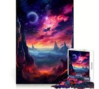 Nature And Chaos Galaxy Jigsaw Puzzles for Adults 1000 Pieces Strong Logic Toy Calming Play Clear Edge Artistic Gift (50x75cm)