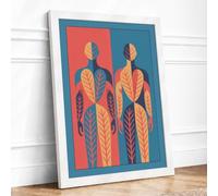 Nature and Form Framed Wall Art Print A4 White
