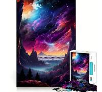 Nature And Galaxy Colorful 1000 Piece Jigsaw Puzzles for Adults Jigsaw Fine Logic Toy Quiet Fun Neat Edge Memorable Gift (38x26cm)