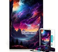 Nature And Galaxy Colorful Jigsaw for Teenagers 1000 Pieces Memory Boost Relaxing Fun Pattern Assembly (38x52cm)