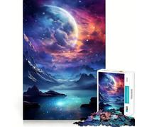Nature And Galaxy Fantasy 1000 Piece Jigsaw Puzzles for Adults Jigsaw Logic Sense Toy Leisure Fun Smooth Edge Heartfelt Gift (38x26cm)