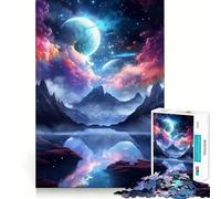 Nature And Galaxy Fantasy 1000 Piece Jigsaw Puzzles for Teenagers Jigsaw Mind Puzzle Tension Relief Art Assembly Premium Gift (38x52cm)