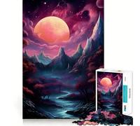 Nature And Galaxy Fantasy Jigsaw Puzzle for Adults 1000 Pieces Intellect Toy Peaceful Fun Precise Cut Santa Wish List (38x52cm)