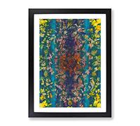 Nature And Nurture Abstract Framed Print | A3 Black Framed Wall Art | Ready to Hang | Abstract Landscape Picture | Living Room Bedroom Lounge Office