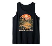 Nature and Shit Mountain Valley Outdoors Humor Explorer Tank Top