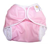 Nature Babies Classic Wrap Washable Nappy with Velcro Fastening - Baby Pink