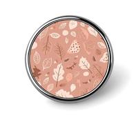 Nature-Based Patterns Badge Holder Personalized Metal Button Pin Fashion Round Badge with Pattern Pin DIY Button Badges Exquisite Brooch Crafts Gift Clothes Decorative Pins