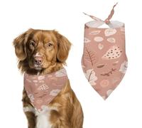 Nature-Based Patterns Pet Scarf Adjustable Pet Accessories Triangular Scarf Washable Floral Print Puppy Bib Bandana Stylish Comfortable Cat Scarves for Holiday Scarfs