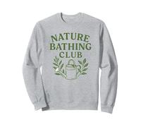 Nature Bathing Club Watering Can Plant Lover Design Sweatshirt