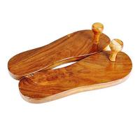 Nature Blaze Billion Deals Traditional Khadau Wooden Sandals Charan Paduka, Slipper Chappal For Auspicious Occasions Made Of Mango Wood 10.5 Inches Approx