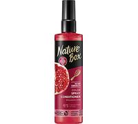 Nature Box Colour Protect Vegan Leave-In Spray Conditioner with 100% Cold Pressed Pomegranate Oil, Free from Silicones and Parabens 200 ml