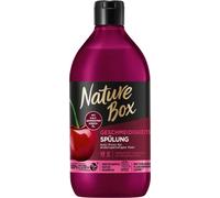 Nature Box flushing smoothness cherry oil 385ml, vegan, free of silicones, certified natural cosmetics, tames the hair & reduces frizz, for unruly, wavy hair, without artificial colors, Pack of 1