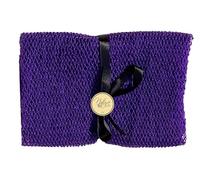 Nature by EJN - Net Bath Sponge, Customized N1 Weave, Long, Skin Exfoliation, African, Porous, Stretches Horizontally to Approximately 49" (Purple)