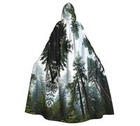 Nature Cedar Adult Halloween Party Cloak-Stylish Pumpkin Theme Hooded Wizard Robe Cosplay Costumes Black
