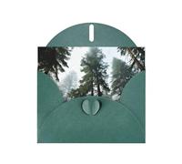 Nature Cedar Print Blank Cards and Envelopes 5" x 6" for Wedding Birthday Invitations and All Occasions