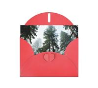 Nature Cedar Print Blank Cards and Envelopes 5" x 6" for Wedding Birthday Invitations and All Occasions