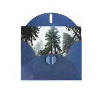 Nature Cedar Print Blank Cards and Envelopes 5" x 6" for Wedding Birthday Invitations and All Occasions