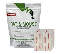 Nature-Cide Rat & Mouse Pouches - Plant-Based Formula for Indoor & Enclosed Spaces - Fresh Mint Aroma, 45-60 Day Use - 25 sq ft Coverage per Pouch (Pack of 12)