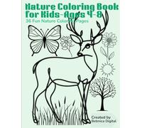 Nature coloring book for kids-Ages 4-8: Fun and relaxing nature scenes