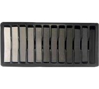 Nature Cool Set of 12 Grey Soft Pastels - Drawing and Scrapbooking - Ideal for Kids, Beginners, School Teachers, and Artists