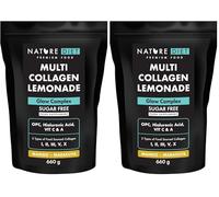 Nature Diet Multi Collagen Lemonade | Mango - Maracuya | 5 Types of Collagen | 660g | 60-Day Supply | Sugar-Free | Glow Complex with Hyaluronic Acid, Vitamin C & A (Pack of 2)