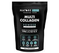 Nature Diet Multi Collagen Powder, 400 g, 5 Collagen Types I, II, III, V, X