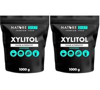 Nature Diet - Xylitol 1 kg | 100% natural | sugar substitute | vegetable sweetener | low glycemic index | low caloric content (Pack of 2)