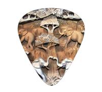 Nature Elephants Guitar Plectrums 12 Pieces For Ukulele Bass Instrument Accessories