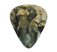 Nature Elephants Print12 Professional Guitar Tuner For Guitar, Bass, & Chromatic Tuning Modes
