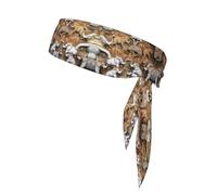 Nature Elephants Printing Sports Headband Tie,Durable Sports Bandage Headscarf, Ideal For Volleyball & Workouts​