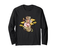 Nature Elf Girl Gingko Floral Elf Illustration Long Sleeve T-Shirt