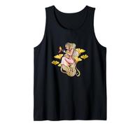 Nature Elf Girl Gingko Floral Elf Illustration Tank Top