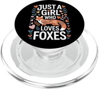 Nature Explorer Just A Girl Who Loves Foxes Animal PopSockets PopGrip for MagSafe