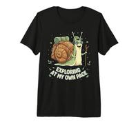 Nature Explorer Kids Hiking Exploring at My Own Pace Snail Premium T-Shirt