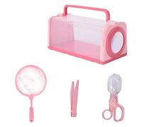 Nature Exploring Insecta Catching Kits Toy For Kids Insecta Viewer With Magnifier Tweezers Child Hands On Observation Toy Catcher Set For Kids With Tweezers