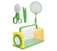 Nature Exploring Insecta Catching Kits Toy For Kids Insecta Viewer With Magnifier Tweezers Child Hands On Observation Toy Educational