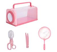Nature Exploring Insecta Catching Kits Toy For Kids Insecta Viewer With Magnifier Tweezers Child Hands On Observation Toy Educational