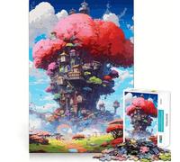 Nature Fantasy Treehouse 1000 Piece Jigsaw Puzzles for Adults Jigsaw Fine Logic Toy Quiet Fun Neat Edge Memorable Gift (38x52cm)