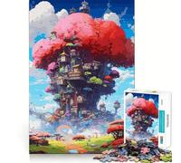 Nature Fantasy Treehouse 1000 Piece Jigsaw Puzzles for Teenagers Jigsaw Reason Skill Toy Shared Fun Tight Cut Wall Art Decor (38x26cm)