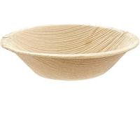 NATURE FIRST ApS | Disposable Palm Leaf Plates | 25 Pack | Round Shape Biodegradable Plates | 4.5 Inch -11 cm | 100% All Natural Areca Palm Leaf Tableware.