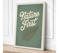 Nature First Fern Botanical Canvas Wall Art Print 36x24 Inch (91 x 61 cm)