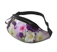 Nature Floral Spring Fanny Pack Waist Bag for Men Women Bum Bag with Headphone Jack and Adjustable Belt for Biking Running Jogging Traveling Outdoors Workout Cycling Fitness Hiking