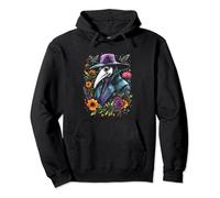 Nature Flowers Forest Plague Doctor Pullover Hoodie